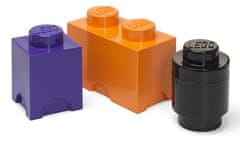 LEGO Úložné boxy Multi-Pack 3 ks - fialová, černá, oranžová