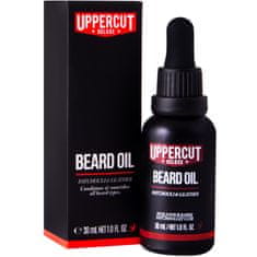 Uppercut Deluxe Deluxe Beard Oil olejek do pielęgnacji brody dla mężczyzn, Poté vousy pročesejte hřebenem nebo kartáčem, 30ml