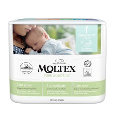 MOLTEX Moltex Plenky Pure & Nature Newborn 2-4 kg (22 ks)