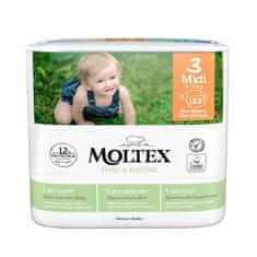 MOLTEX Moltex Plenky Pure & Nature Midi 4-9 kg (33 ks)