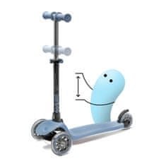 Movino Dětská tříkolová koloběžka Cariboo Twist 3v1 s LED kolečky, modrá H-009-MO