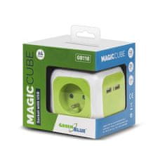 GreenBlue Čtyřnásobná napájecí zásuvka MagicCube 1.4 m GB118 46286