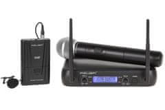 Azusa WR-358LD VHF mikrofon 2 kanály černý MIK0142