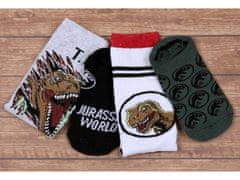 sarcia.eu Jurassic World Sada chlapeckých ponožek, dlouhé ponožky, podnožky 4 páry, OEKO-TEX 27-30 EU