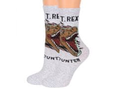 sarcia.eu Jurassic World Sada chlapeckých ponožek, dlouhé ponožky, podnožky 4 páry, OEKO-TEX 27-30 EU