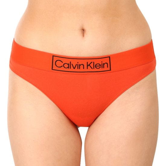 Calvin Klein Dámská tanga oranžová (QF6774E-3CI)