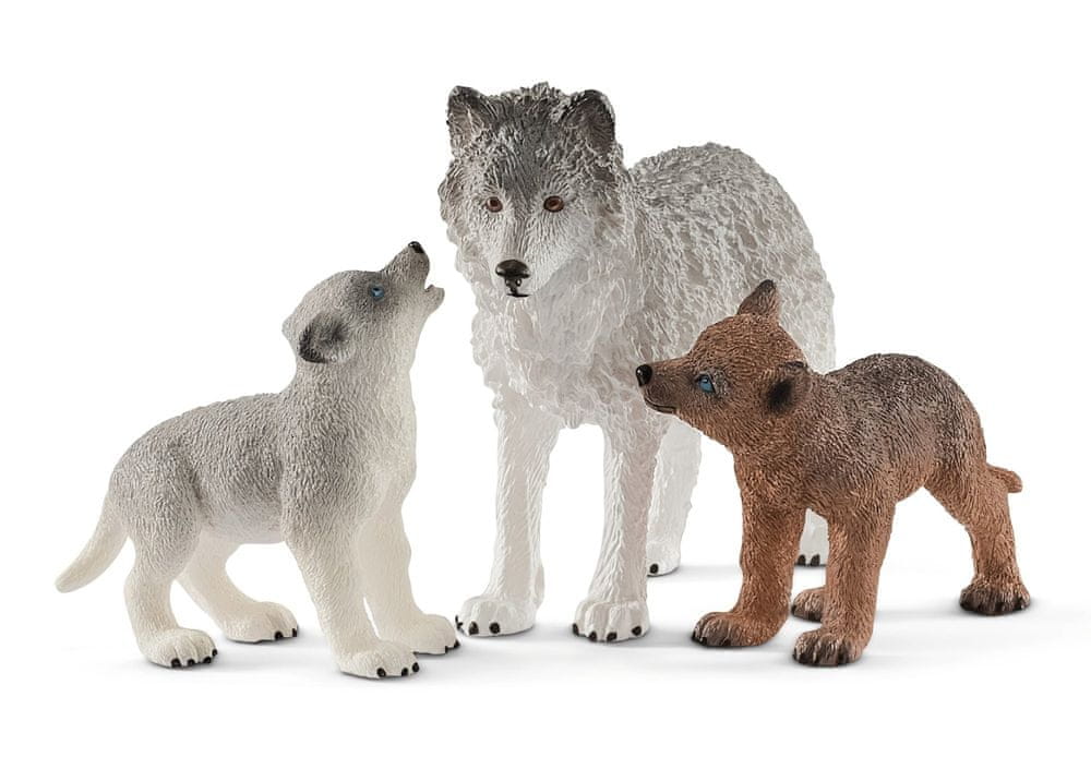 Levně Schleich 42472 Matka a štěně vlka