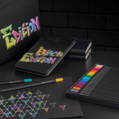 Faber-Castell Pastelky Black Edition plech 12 barevné set