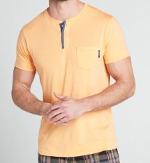 Jockey Pánské triko na spaní 500729H oranžová - Jockey oranžová L