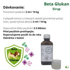 OGF 200 ml Beta Glucan Sirup boostr-ovaná podpora imunity pro psa a kočku