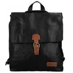 Coveri WORLD Jednoduchý dámský koženkový batoh Eduarde, černá