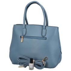 Coveri WORLD Elegantní jednoduchá dámská koženková kabelka Malika, světle modrá