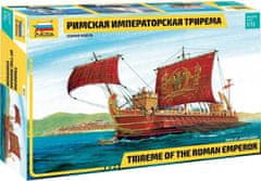 Zvezda Trireme římského císaře, Model Kit loď 9019, 1/72