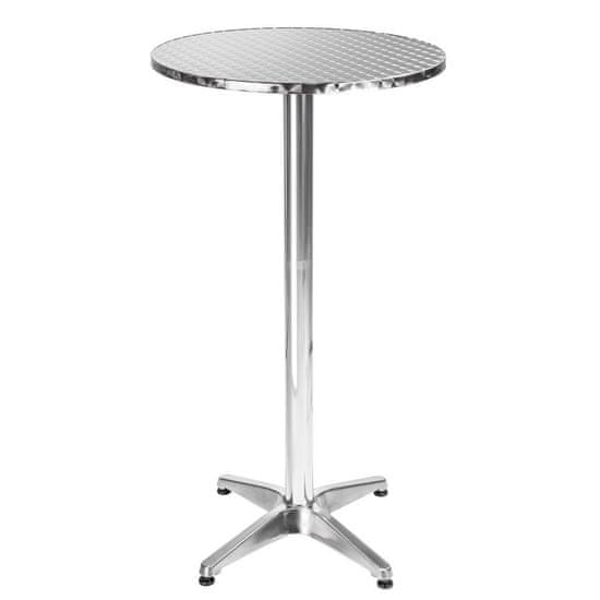 tectake Barový stolek hliníkový Ø60cm