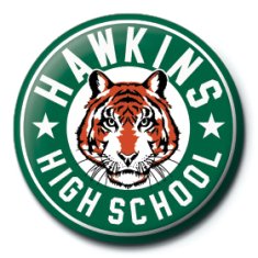 Grooters Placka Stranger Things - Hawkins High School