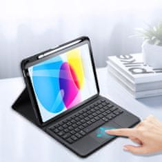 Dux Ducis Wireless Keyboard pouzdro s klávesnicí na iPad 10.9'' 2022 10 Gen, černé