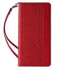 MG Magnet Strap knížkové pouzdro na Samsung Galaxy S23 Ultra, červené