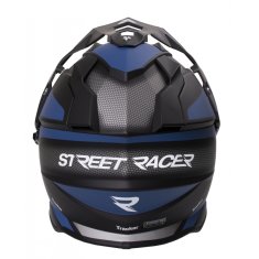 Street racer Enduro přilba Tracker černo-modrá Velikost: XS