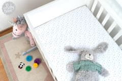 BabyBoom Bavlněné Povlečení Do Postýlky 120X60 Cm Premium Hvězdice Bílá