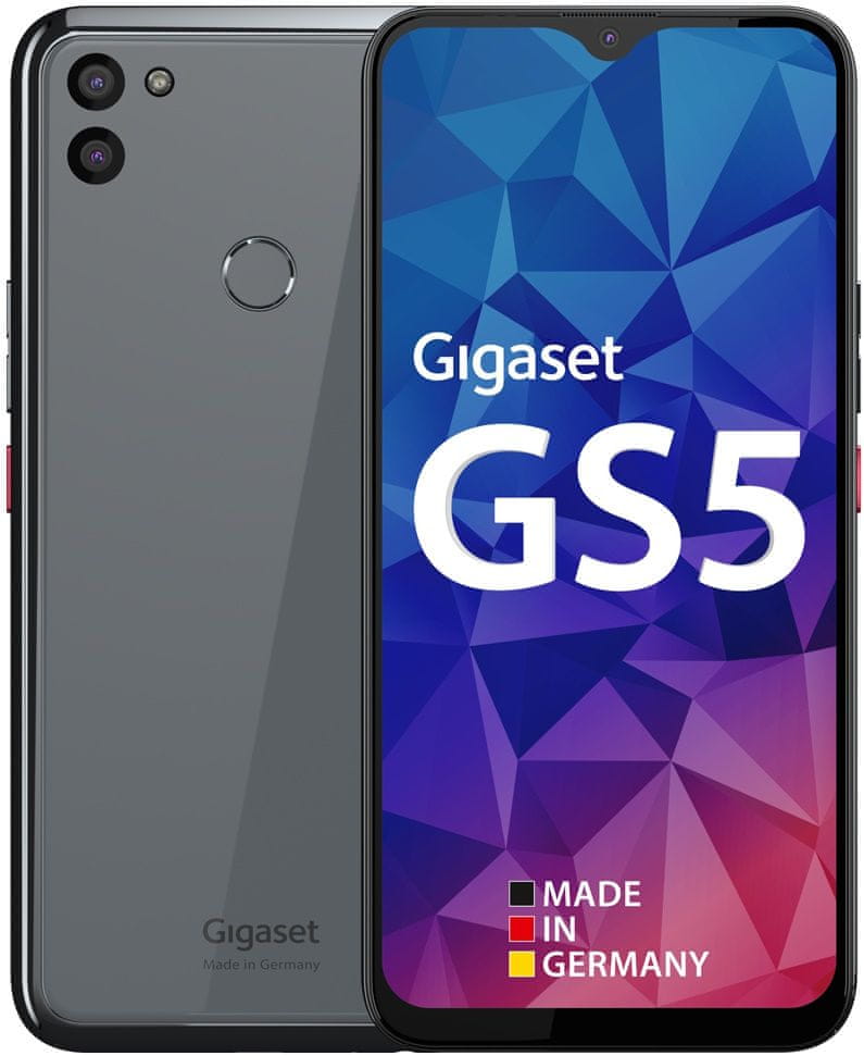 Levně Gigaset GS5, 4GB/128GB, Dark Titanium Grey