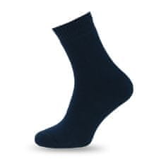 Aleszale 3x bavlněné silné teplé froté ponožky 42-44 - Námořnická modř
