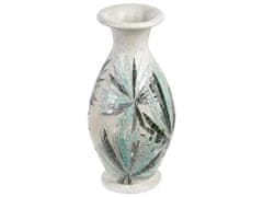 Beliani Dekorativní terakotová váza 53 cm krémově bílá RAWAS