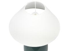 Beliani Keramická stolní lampa zelená CARETA