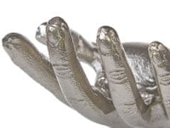 Beliani Dekorativní figurka stříbrná MANUK