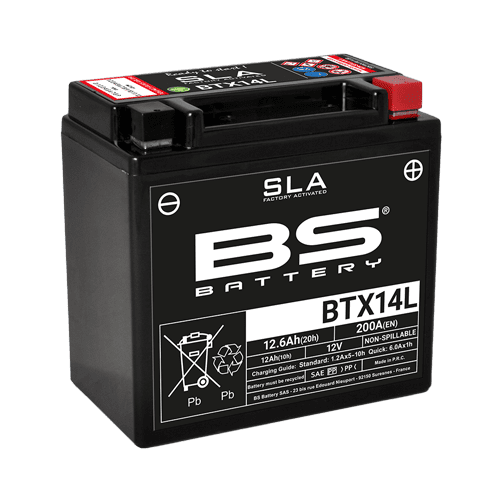 BS-BATTERY V továrně aktivovaný akumulátor BTX14L (FA) (YTX14L (FA)) SLA