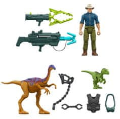 Mattel Jurassic World Alan Grant s dinosaury a doplňky HMM24
