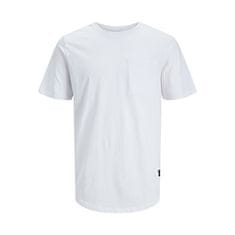 Jack&Jones Pánské triko JJENOA Long Line Fit 12210945 White (Velikost L)
