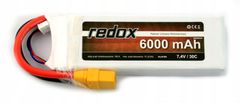 REDOX Redox 6000 mAh 7,4V 30C baterie - LiPo pack