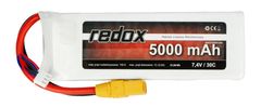 REDOX Redox 5000 mAh 7,4V 30C baterie - LiPo pack