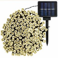 Timeless Tools Solární světelný řetěz se 100 LED - 20 metrový, teplá bílá