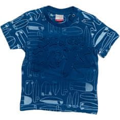  Set kraťasy s kšandami a tričko ze 100% bavlny s 3D potiskem , modrá, 92