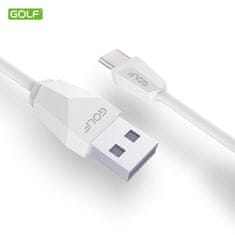 GOLF datový kabel USB-C 2m, bílý