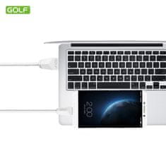 GOLF datový kabel USB-C 2m, bílý