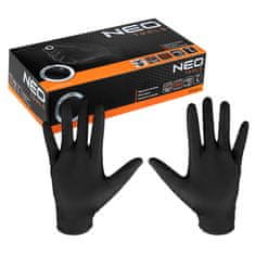NEO Tools NEO TOOLS Nitrilové rukavice, černé, 100 kusů, M