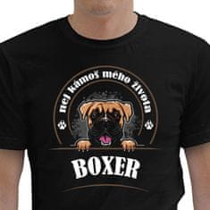 STRIKER Pánské tričko boxer Barva: Černá, Velikost: S