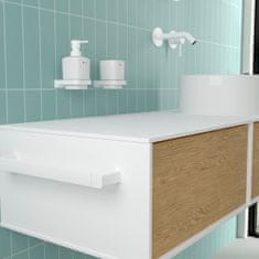 NIMCO WC sada nástěnná bílá - štětka a keramický držák toaletního papíru NIMCO MAYA BÍLÁ MAB set-94KN-HR-05