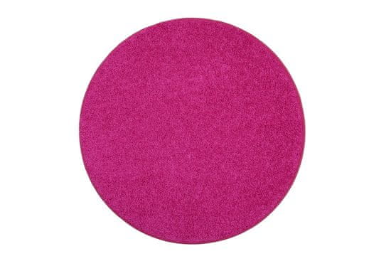 Vopi AKCE: 200x200 (průměr) kruh cm Kusový koberec Color shaggy růžový kruh