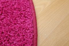 Vopi AKCE: 200x200 (průměr) kruh cm Kusový koberec Color shaggy růžový kruh 200x200 (průměr) kruh