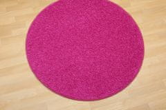 Vopi AKCE: 200x200 (průměr) kruh cm Kusový koberec Color shaggy růžový kruh 200x200 (průměr) kruh