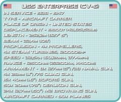 Cobi COBI 4815 II WW USS Enterprise CV-6, 1:300, 2510 k