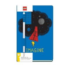 LEGO Zápisník A5 s modrým perem - Imagine