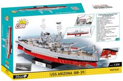 Cobi COBI 4843 II WW USS Arizona BB-39, 1:300, 2050 k