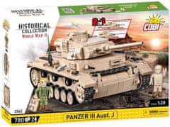Cobi COBI 2562 II WW Panzer III Ausf J, 2 v 1, 780 k, 2 f