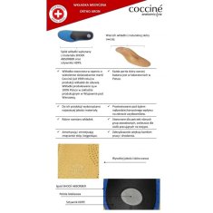 Cocciné profylaktické vložky pro ploché nohy - ortopedické vložky aron r. 36