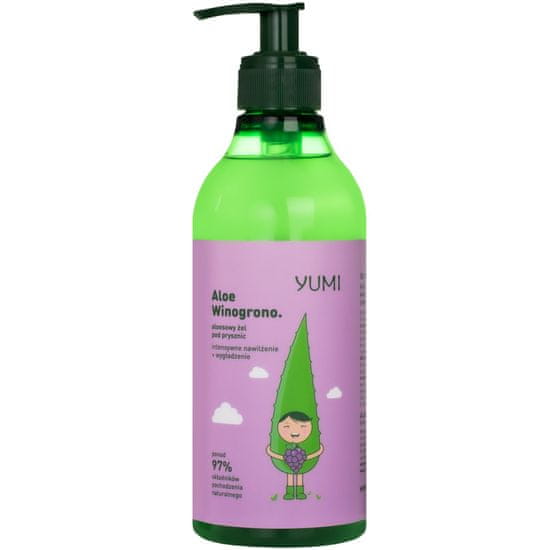 Yumi Aloe & Grape sprchový gel - osvěžující sprchový gel, pomáhá udržovat správné pH, 400ml