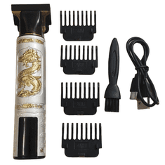 IZMAEL Elektrický strojek na vlasy s USB nabíjením Dragon-Bílá KP25782